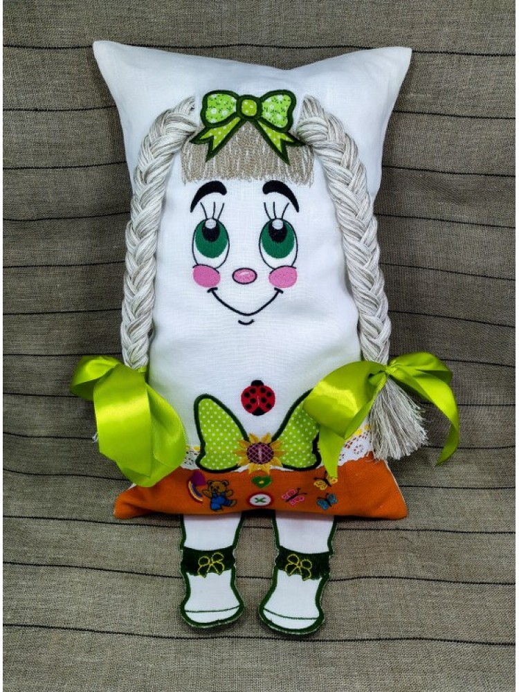 Dekoratyvinė pagalvėlė-lėlė